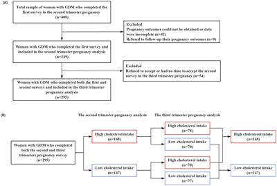 Association of maternal dietary cholesterol intake during the second and third trimesters of pregnancy and blood glucose and pregnancy outcome in women with gestational diabetes mellitus: a prospective cohort study